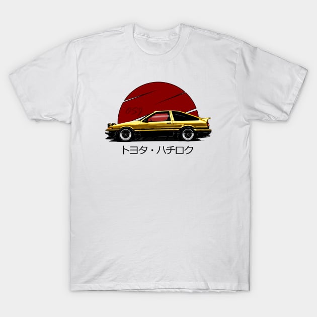AE86 Gold Legend Edition T-Shirt by OSJ Store